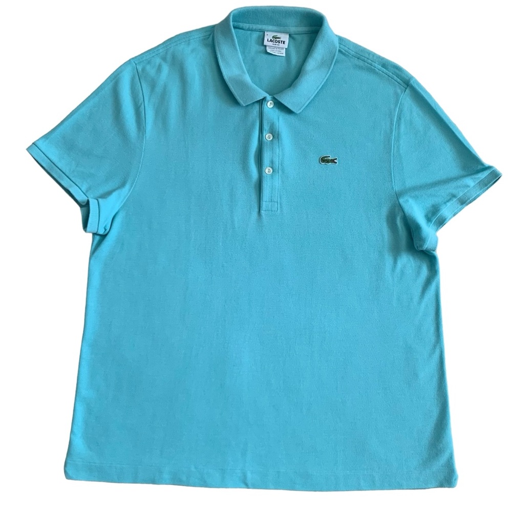 Lacoste Slim Fit Men’s Blue Polo Shirt Size 9